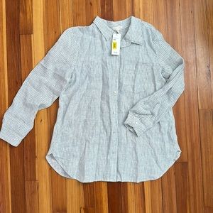 Eileen Fisher Linen Button Up